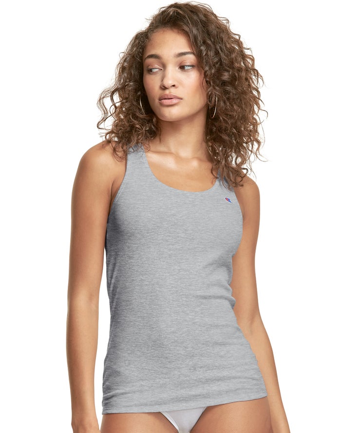 Champion Dame Tank Top Grå - Heritage - Danmark NUQ-742168